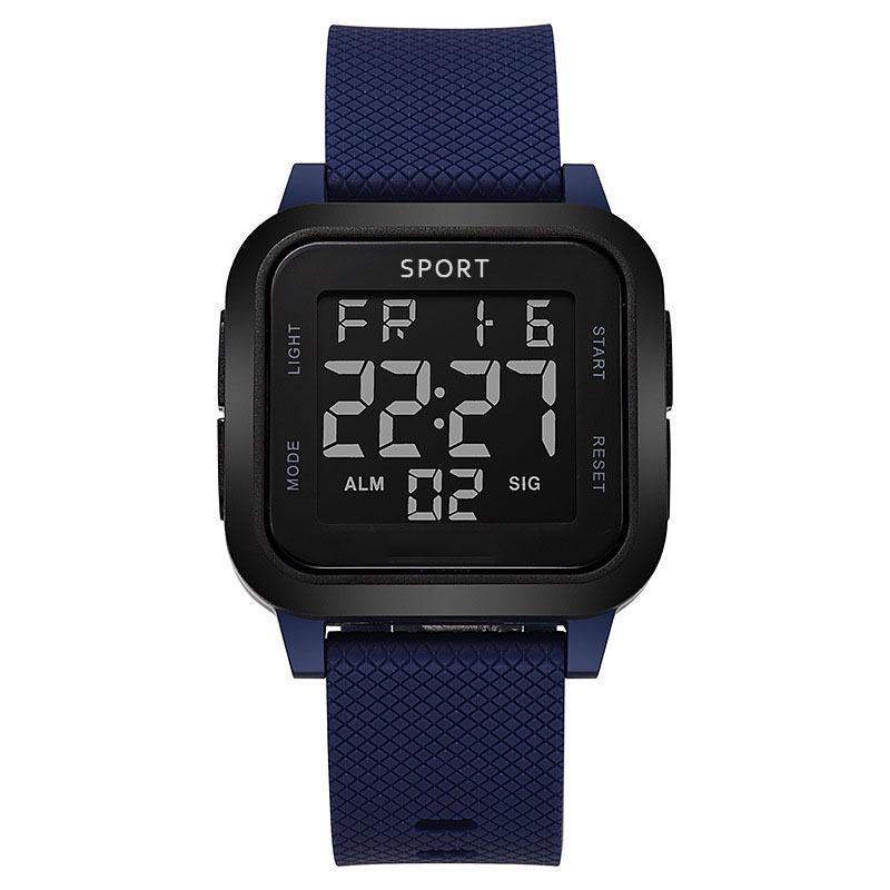 Мужские водонепроницаемые многофункциональные спортивные часы - для улицы, повседневные, модные, электронные
