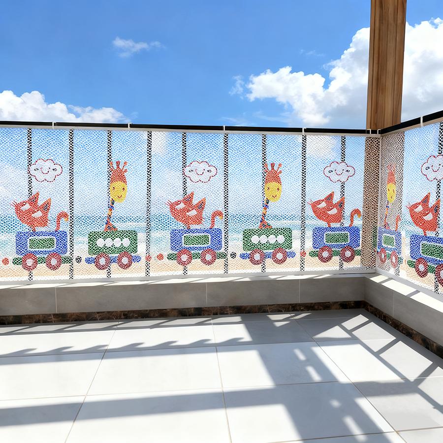 Детская защитная сетка для лестницы, прочная защитная сетка для безопасности детей, многоцелевая защитная сетка для перил, ограждение палубы, мелкая сетка для балконных лестниц