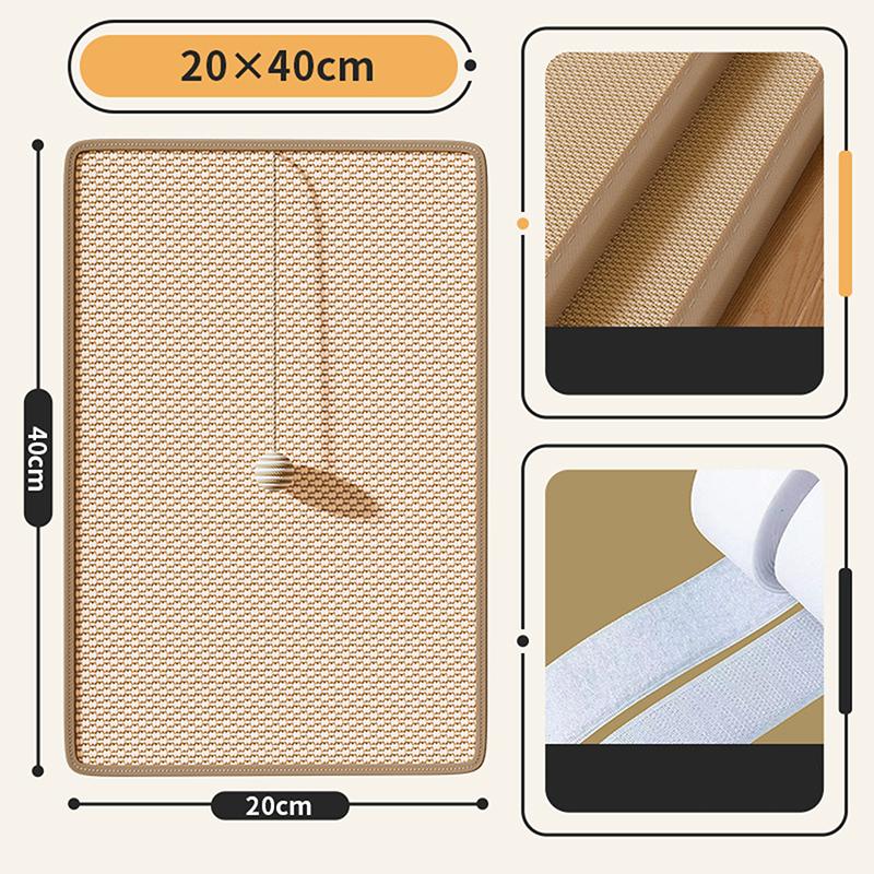 Прочные сизалевые коврики для царапания кошек, настенные коврики для кошек, коврики для царапания дивана, наклейки на стену в виде когтеточки, игрушки для кошек, аксессуары для домашних животных
