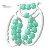 Leg Massage Roller Anti-Cellulite Lymphatic Drainage Deep Tissue Therapy Thighs Arm Back Shoulder Muscle Relaxation Massage Tool with 13/20 Rollers