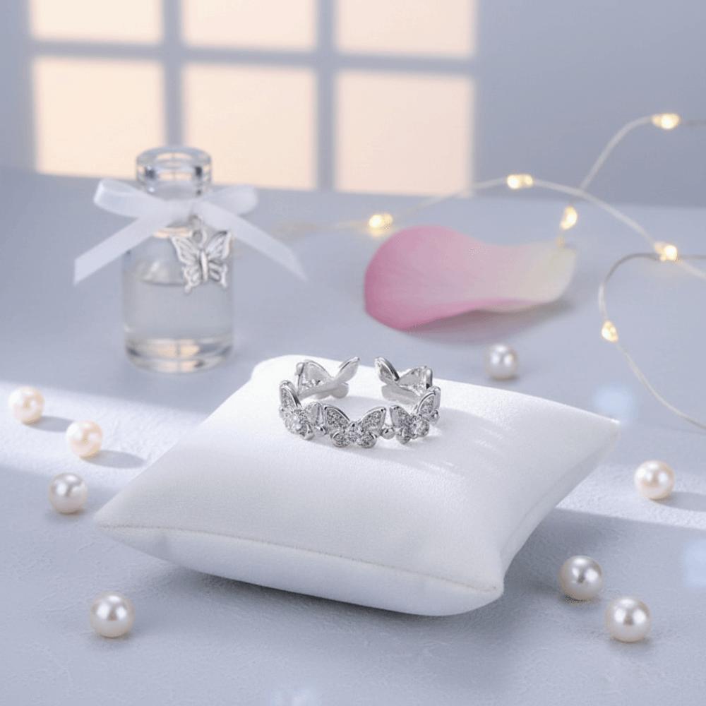 Vintage Butterfly Rings Minimalist Style Finger Rings New Fashion Zircon Rings Women