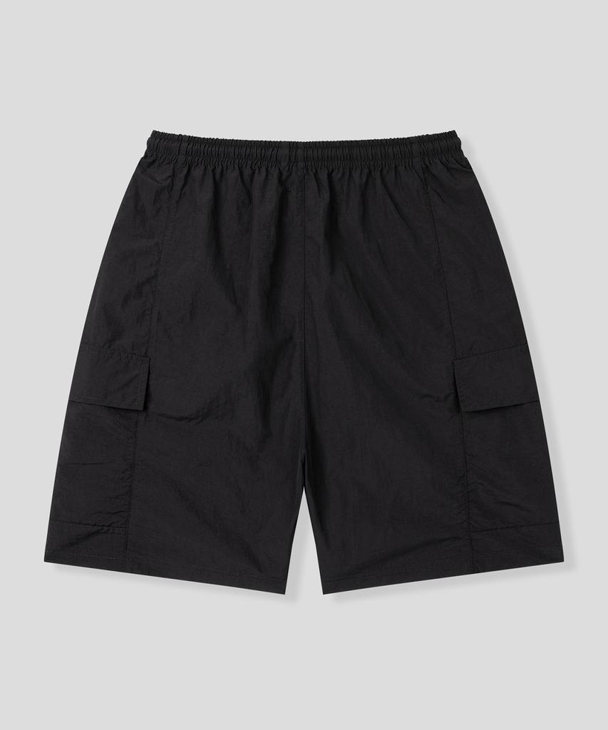 BLACK MOMENT Urban Easy Cargo Shorts Bermuda Pants [Black]