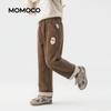 MOMOCO Girls' Fleece-Lined Corduroy Winter Pants - Nordic Style