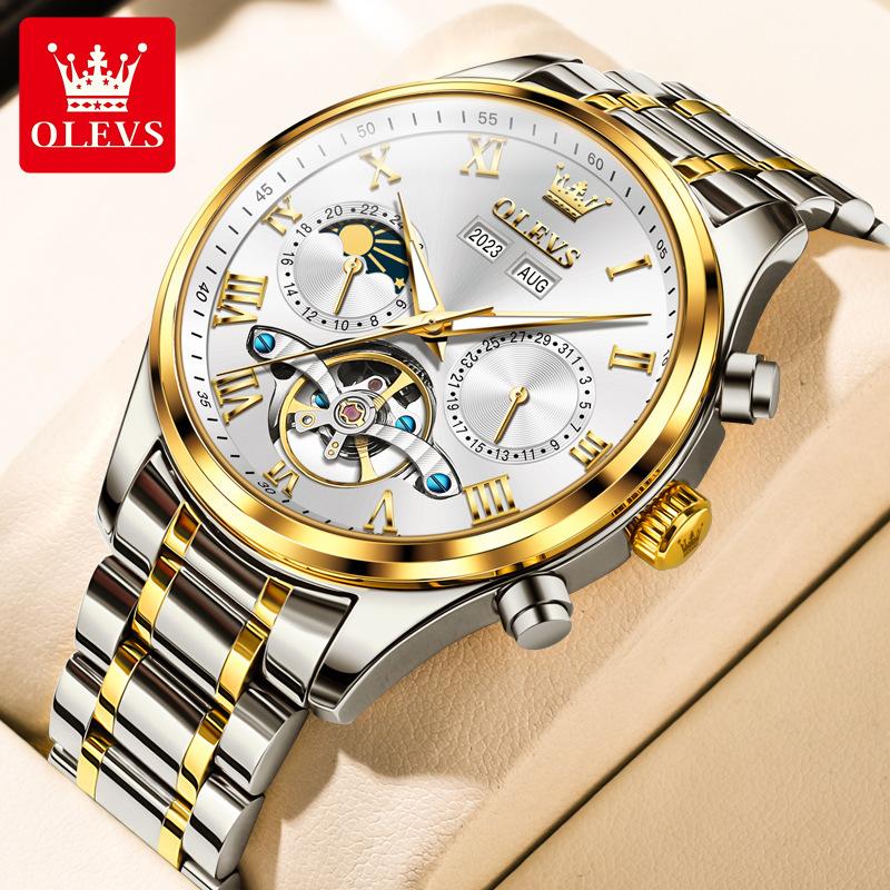 OLEVS New Multi-functional Mechanical Watch Automatic Business Trend Waterproof Men's Watch Men's Watch