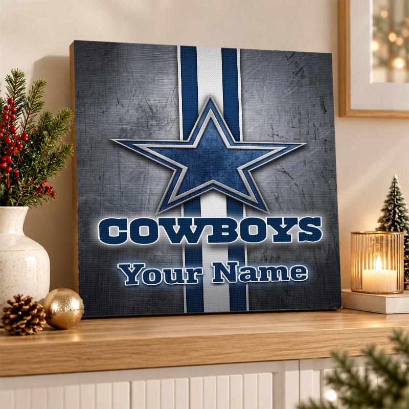 Dallas Cowboys Custom Name Text 5D Diamond Painting Kit DIY Full Drill Diamond Art Decoration