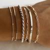 5/6pcs Stylish Alloy Bracelet And Anklet Set Durable And Versatile Bangle and Foot Chain Accessories For Young Women
