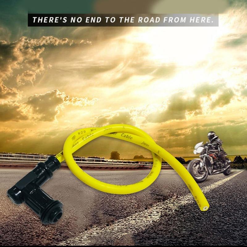 49,5 см мотоциклетный провод зажигания свеча зажигания иридиевый силовой кабель провода чехол износостойкий силиконовый провод зажигания