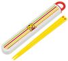Skater Chopsticks and Chopstick Case Shimajiro Made In ABS2AM Set, Sliding, 16.5cm, Design, Japan,