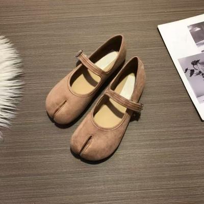 Коровья кожа~ Свиные ножки с раздвоенным носком с мелким вырезом леопардовый принт ретро туфли бабушки новые туфли на плоской подошве с круглым носком и ремешком с пряжкой женские