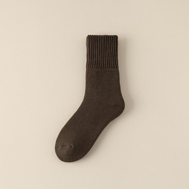 5 пар мужских зимних супер толстых бархатных носков для защиты от холода, теплых, мягких, вощеных, с широкими ворсами, шерстяных, с кольцами