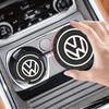 T26Car Cup Holder Mat Pad Anti-slip Coaster Auto Interior Accessories For Volkswagen Golf Rline Passat GTI Lavida Sagitar Scirocco 