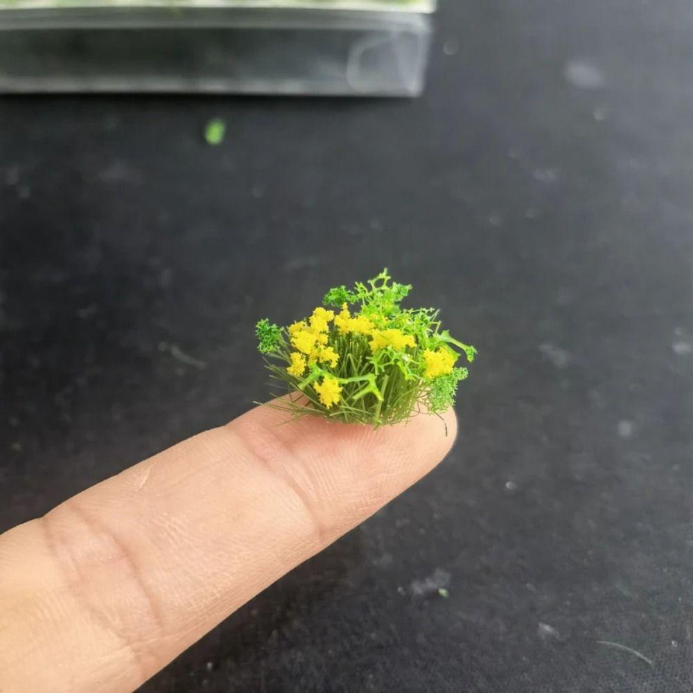 DIY Building Miniature Flower Cluster Railway Train Flower Grass Model  Sand Table