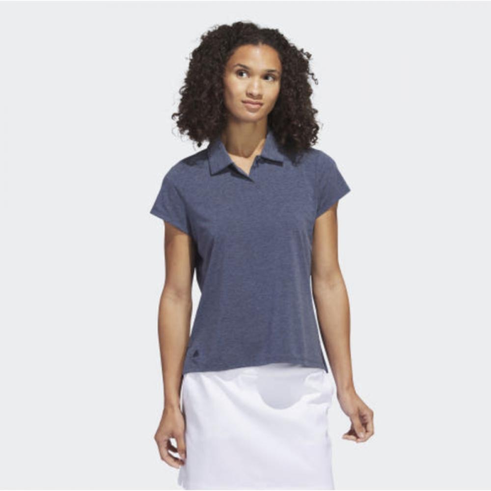 Adidas Футболка-поло Golf SS женская, S, с твёрдым налётом, Ia7823, синяя