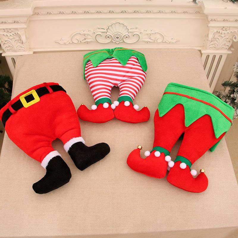 Шляпа Санты, шляпа эльфа-клоуна, рождественские украшения, рождественский подарок, шляпа старика