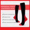 Двухцветный спортивный чулок до икры Простой и персонализированный длинный до колена Мужской и женский компрессионный носок для велоспорта