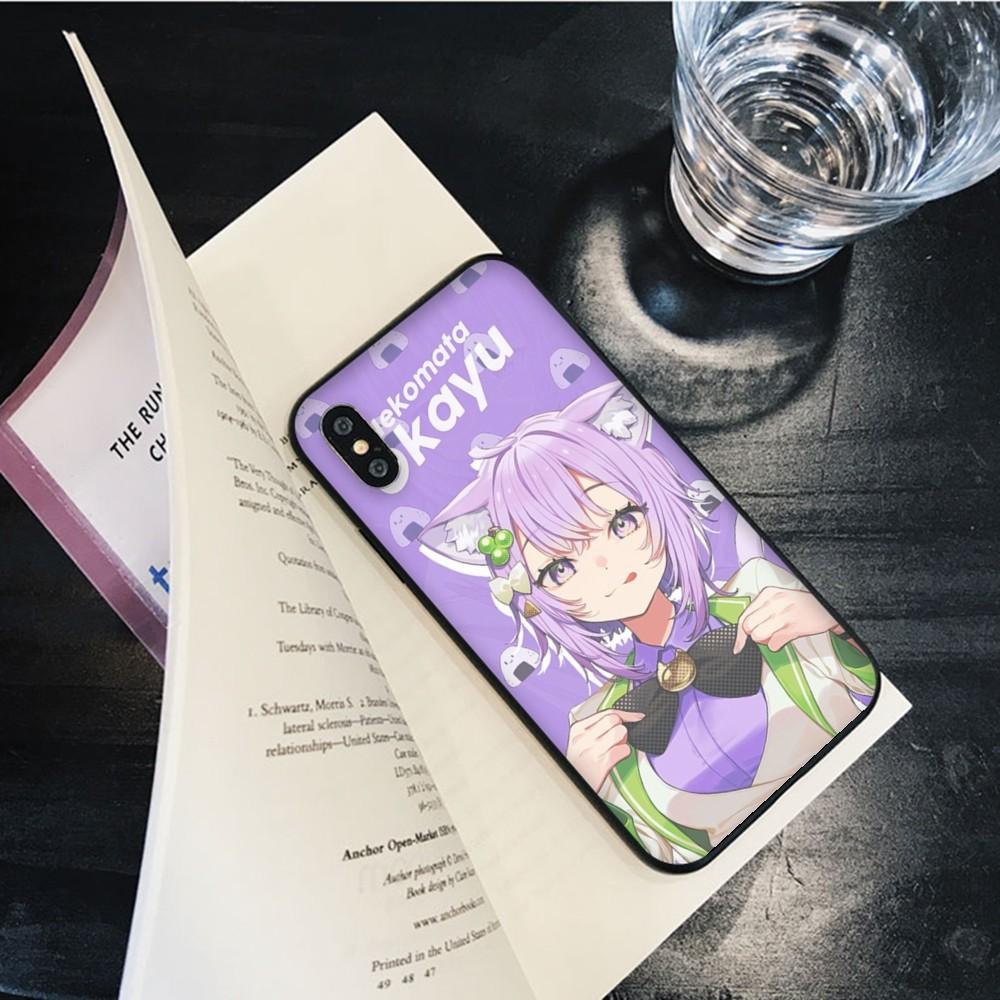 Чехол для телефона Kawaii Nekomata Okayu для iPhone 15 8 7 6 6S Plus X SE 2020 XR XS 14 11 12 13 Mini Pro Max