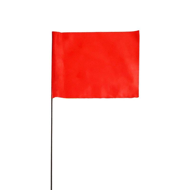 J1UL1N 200Pcs Red Marking Flag PVC Waterproof And Lightfast For Small Yard Markers Garden Survey Irrigation Landscape Flags