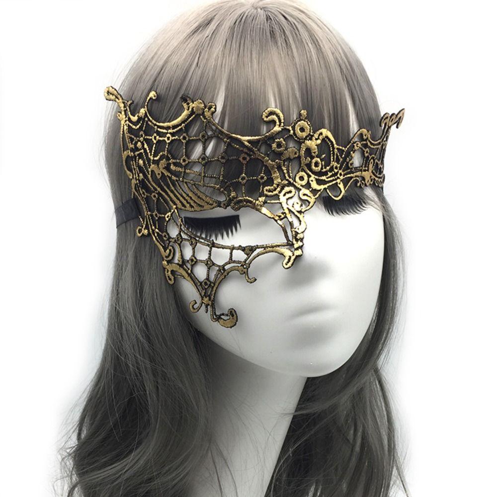 Party Supplies Cosplay Prom Props Venice Mask Half Face Mask Carnival Lace Eye Mask Women