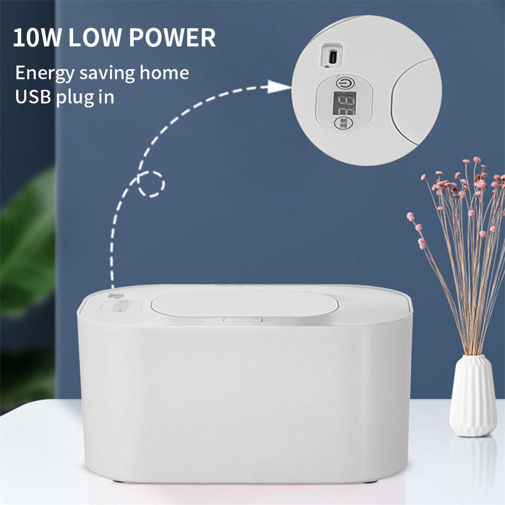 10W Baby Wipes Heater Adjustable Temperature USB Heating Box For Home Car Travel