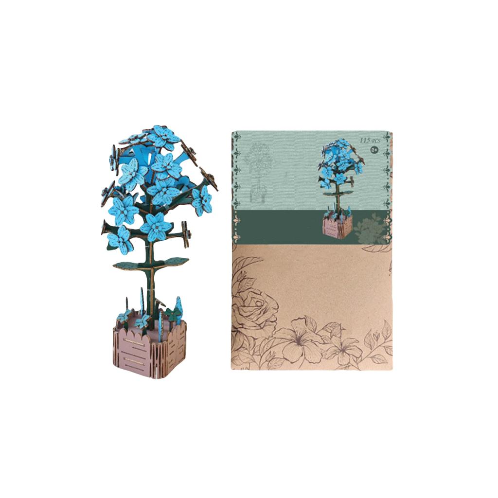 Diy Material Kits For Simulated Roses, Handcrafted Wooden Children'S , 3d Puzzles