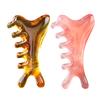 4-in-1 Scalp Massager Comb Wide Tooth Combs Resin Gua Sha Tool for Head Facial Therapy Acupressure & Meridian Stimulation