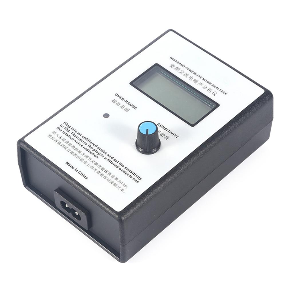 Measure Instrument Broadband EMI Power Line Noise Analyzer LCD Display Noise Tester Dirty Electricity Meter US/EU Plug