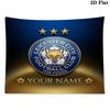 Custom Name Leicester City Printed Tapestry – Wall Hanging for Bedrooms, Dorms, and Home Decor