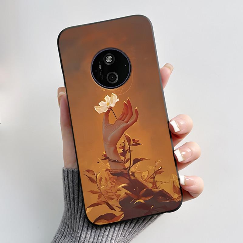 Чехол для Nokia 125 110 4G 2024 HMD 110 Чехол Эстетичный Роскошный Милый Крутой Для Мальчиков Девочек Мягкий Силикон Черный Матовый Крышка-Оболочка для Телефона