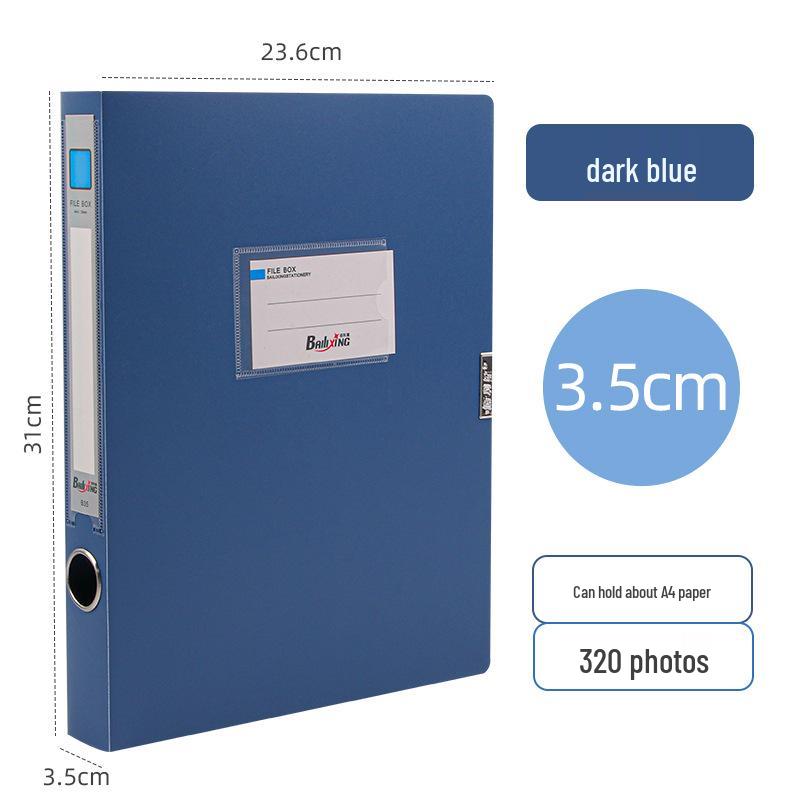 A4 Очень толстый пластиковый ящик для хранения документов - Органайзер для офисных файлов