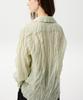 MIDNLOW Crinkle Long Sleeve Shirts(Green)
