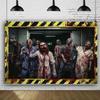 2D Zombie Lab Hospital Backdrop for Horror Movie Night & Themed Parties