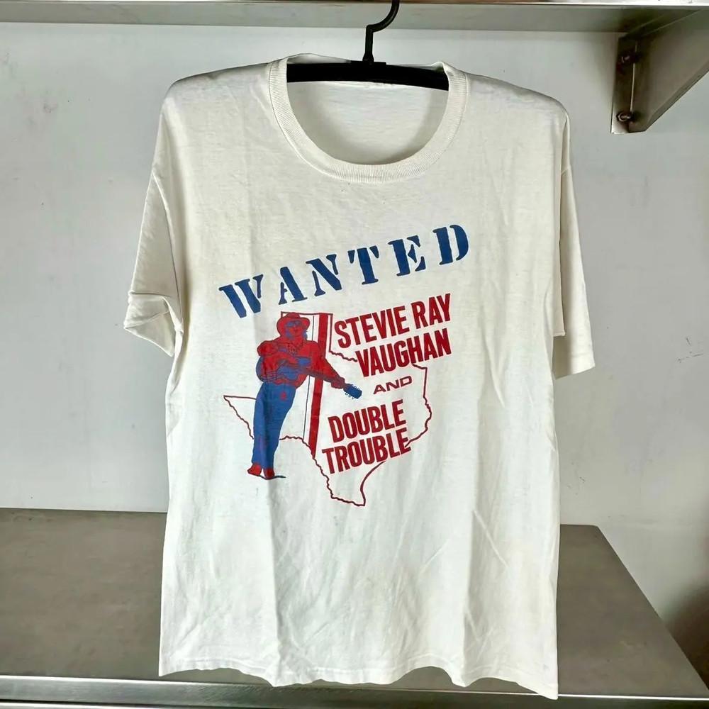 Vintage 80s Stevie Ray Vaughan amp Double Trouble Tshirt unisex NZ07 Unisex T-Shirt