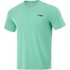 Футболка Li Ning Running Series с логотипом, круглым вырезом, удобным дышащим коротким рукавом, мужская, мятно-зеленая ATSU025-2
