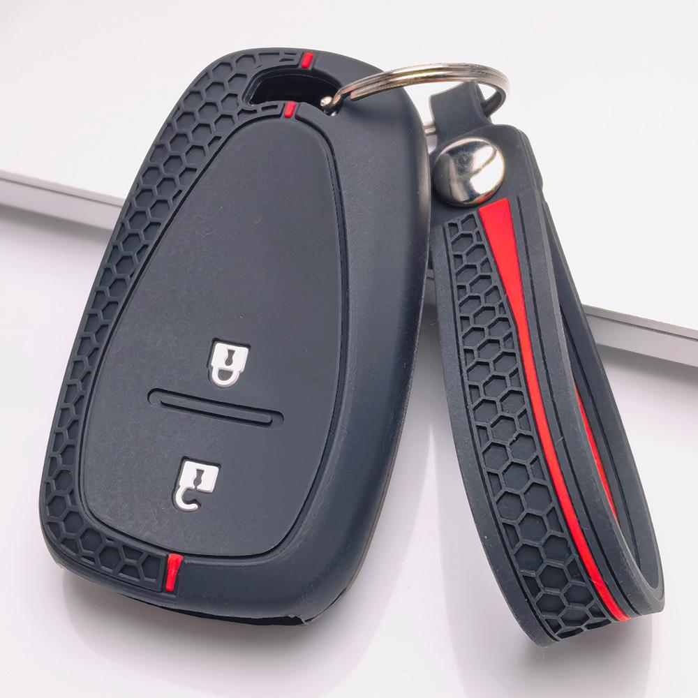 Чехол для брелока для Chevrolet Malibu XL Equinox Cruze Cavalier Camaro Traverse Blazer Поверхность устойчива к царапинам Ударопрочная конструкция Мягкая текстура для удобного захвата