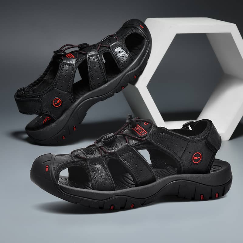 Летние мужские сандалии из натуральной кожи, мужская повседневная обувь, мужские кожаные сандалии для мужчин, пляжная обувь, римская обувь, большие размеры 38-46