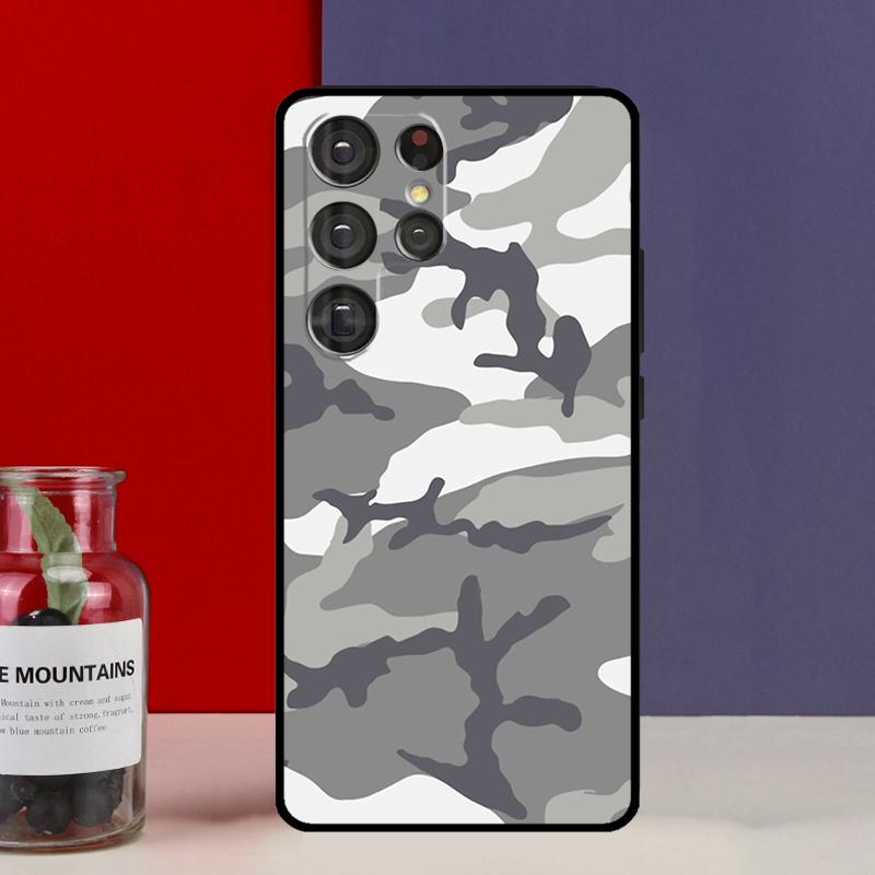 Camouflage Pattern Funda Case For Samsung Galaxy S25 Ultra S9 S10 S20 FE S21 S22 S23 Plus S24 Ultra Phone Cover