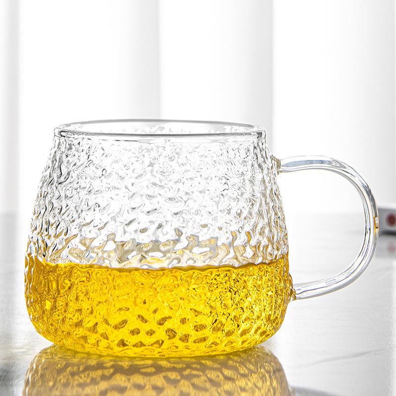 Креативный стеклянный чайник для холодной воды с вертикальным узором, набор для нагрева, для журнального столика в гостиной, чайник для сока и напитков, стеклянный чайник большой емкости