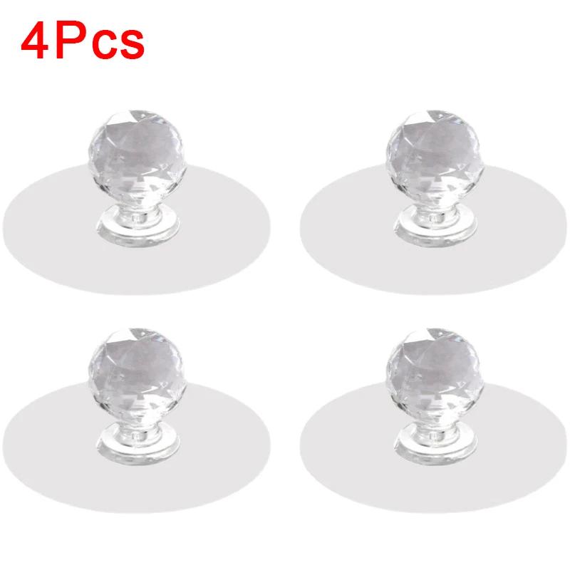 10/1 шт., беспробивные хрустальные ручки для ящиков в форме ромба, самоклеящиеся акриловые ручки для шкафа, мебельная ручка-вешалка