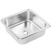 336x336x125mm RV Sink 304 Stainless Steel Large Capacity Scratch Resistant for Camper Yacht Boat