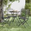 Day and Night - Day and Night Folding Garden Chair 2 Units Anthracite Expanded Metal Mesh