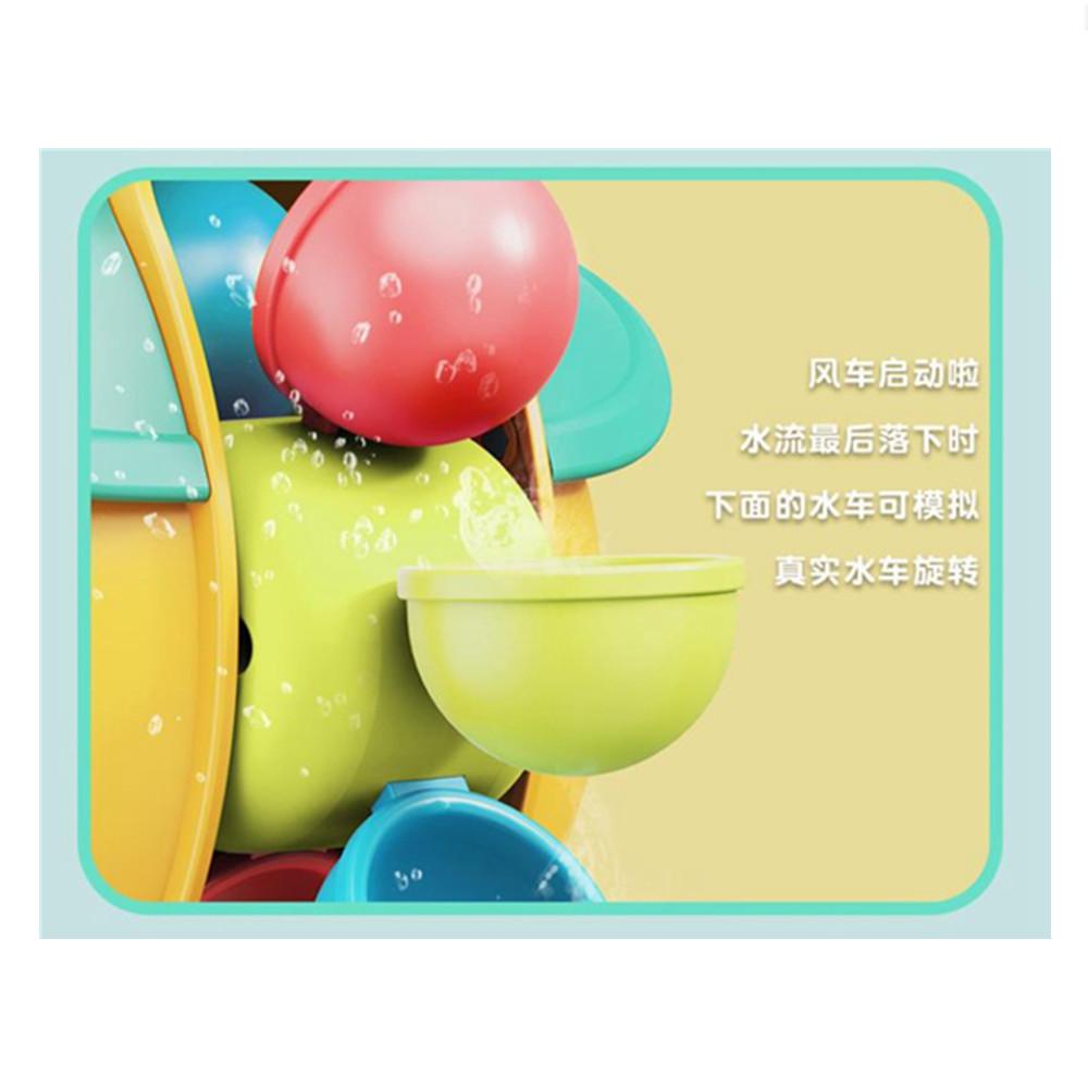 1 Pc Cartoon Bath Spit Water Duck Rotating Water Wheel Big Eyes Taking Bath Bathroom Bathing Education Kid Gift Toy