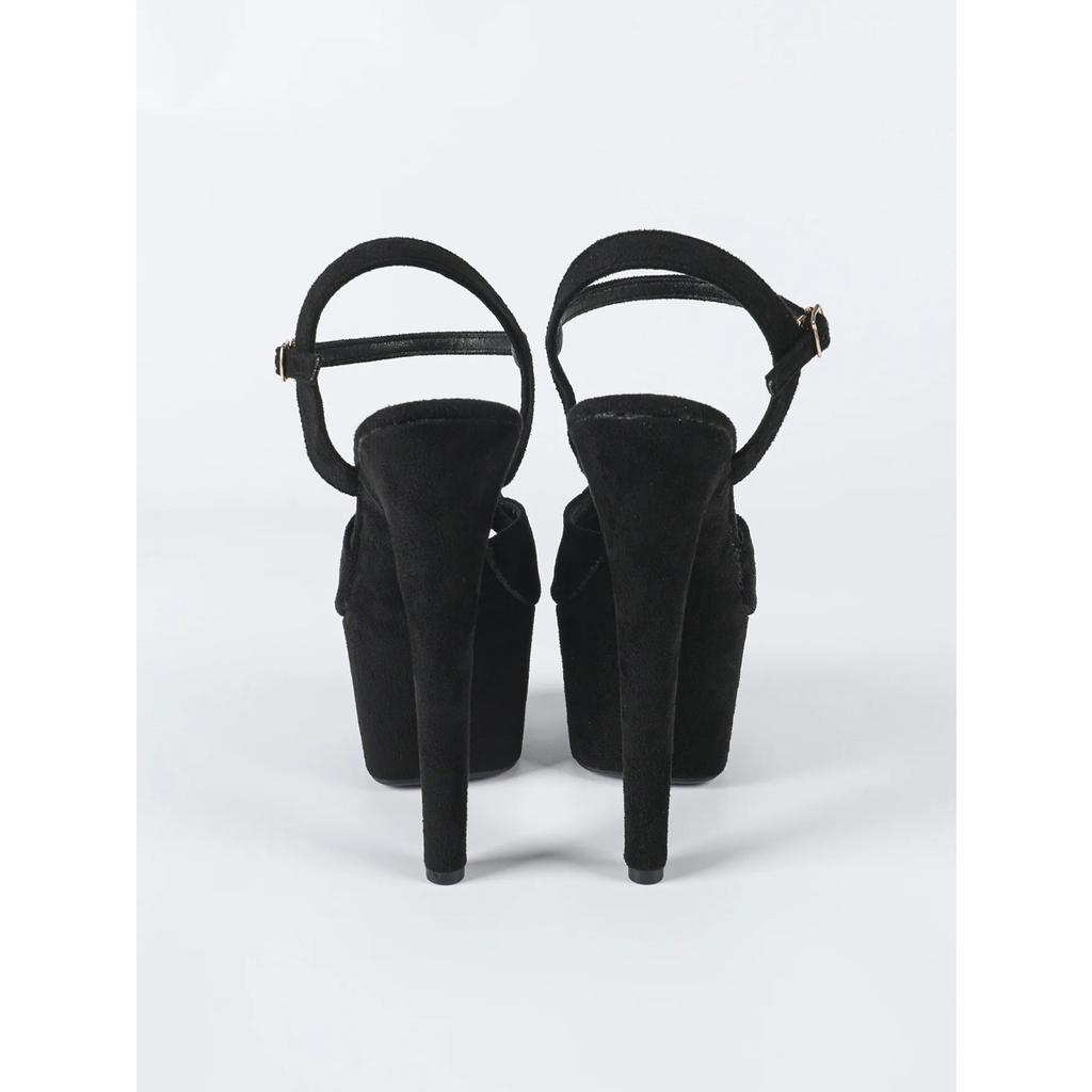 Замшевые водонепроницаемые туфли на толстой подошве для ночного шоу на пилоне, модельные туфли на высоком каблуке для подиума, сексуальные босоножки оптом