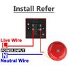 Waterproof Point Fire Alarm AC 220V Fire Alarm Bell Internal Strike Alarm Bell  Apartment