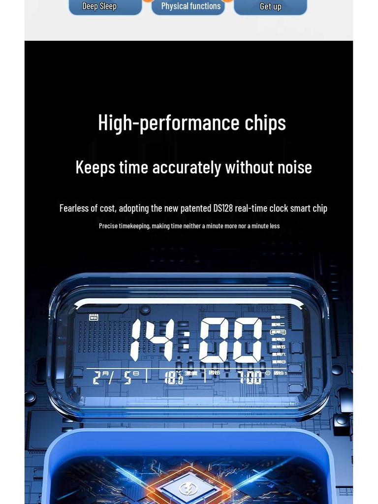 Smart Multifunctional Alarm Clock for Students and Kids – Powerful Wake-up