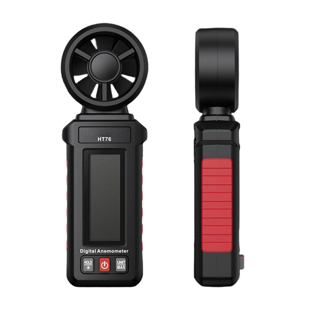 HT76 Anemometer Handheld Wind-Speed Meter With Backlight 0.7~30 M/S For Outdoor Sailing Flying Weather Measurement Gauge