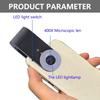 Mini Microscope 400x for Smartphone Camera Lighted Portable LED Lens Digital Microscope Camera Magnifier