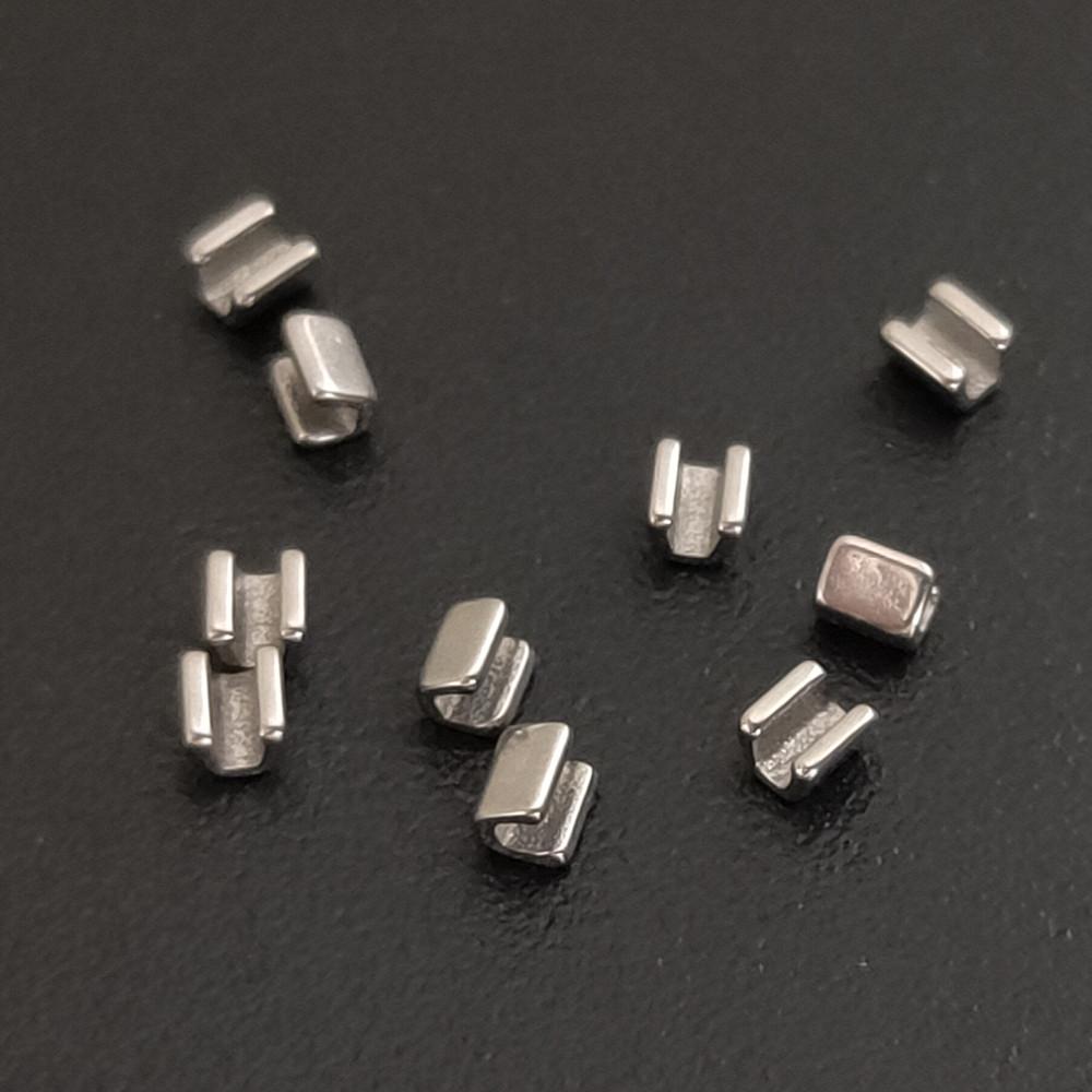 10 шт./упак., стоматологический ортодонтический обжимной крючок, стопорный крючок, аксессуары для обжимаемого материала, открывающегося/закрытого типа