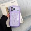 3D Волна Дуга Завиток Блеск Глиттер Прозрачный Прозрачный Чехол Для iPhone 17 Air 16 E 15 14 13 12 Mini 11 Pro Plus Ударопрочный Глянцевый Чехол Для Телефона