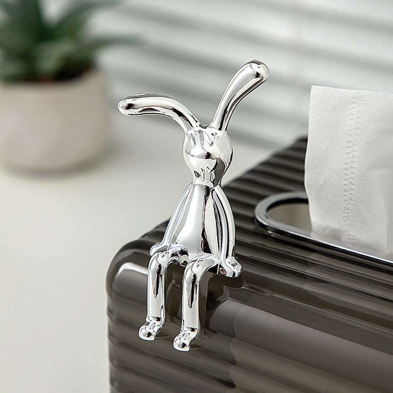 УФ-покрытие длинные уши кролика декоративные украшения домашний настольный компьютер декоративные украшения домашний декоративный кролик