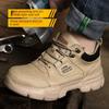 Labor Insurance Shoes Steel Bag Head Anti-smashing and Anti-piercing, Lightweight, Deodorant, Wear-resistant and Dirt-resistant Safety Shoes